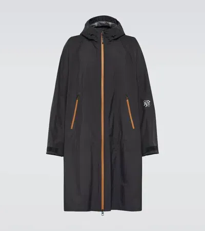 Loewe X On Logo Technical Cape In Black