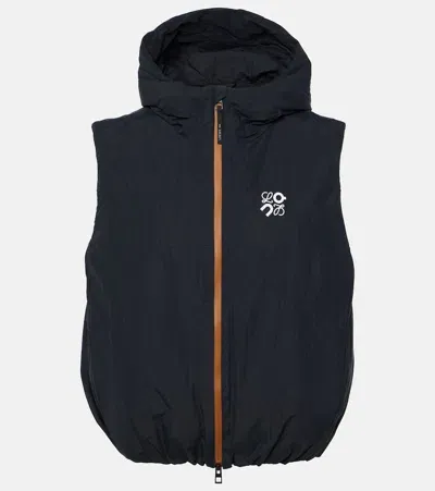 Loewe X On Puffer Vest In Black