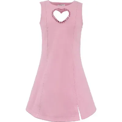 Lola + The Boys Kids'  Crystal Heart Dress In Pink