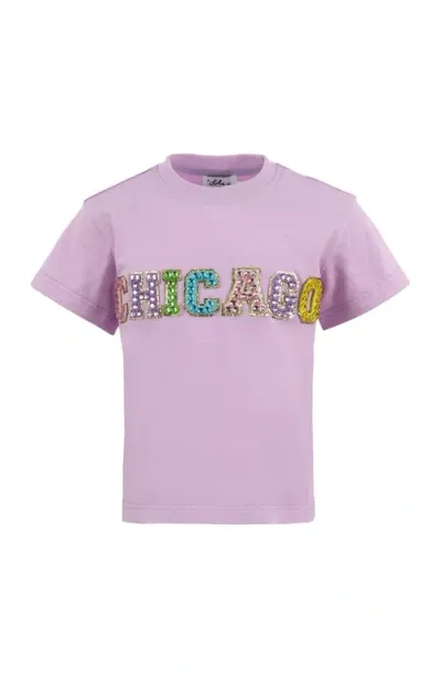 Lola + The Boys Rainbow Chicago Gems T-shirt In Purple