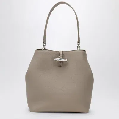 Longchamp Clay-coloured Shoulder Bag M Le Roseau In Beige