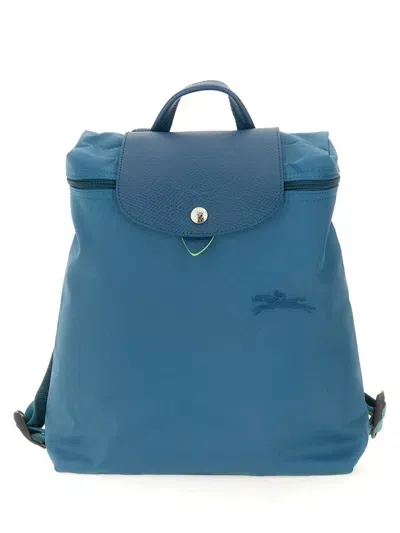 Longchamp Le Pliage Backpack In Blue