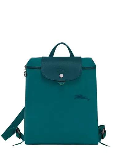 Longchamp `le Pliage Green` Medium Backpack In Gray