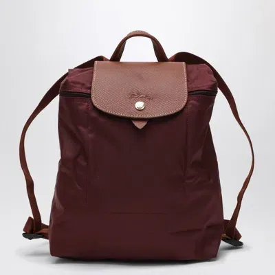 Longchamp Medium Le Pliage Original Backpack In Red