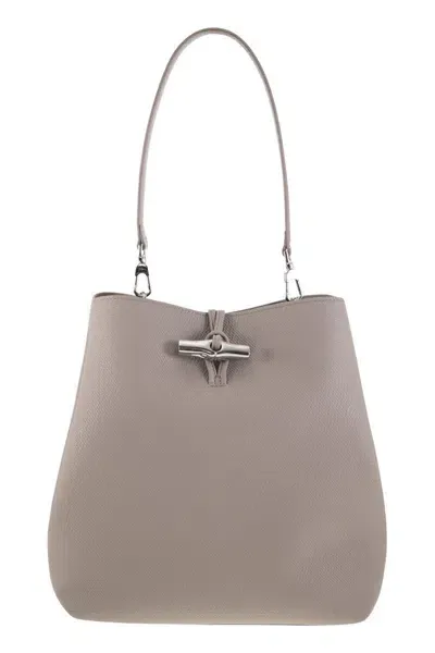 Longchamp Shoulder Bag M Le Roseau In Beige