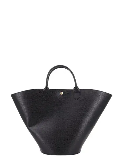 Longchamp Xl Épure Logo Debossed Tote Bag In Black