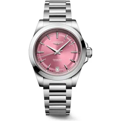 Longines Women's Swiss Automatic Conquest Stainless Steel Bracelet Watch 34mm In No Color