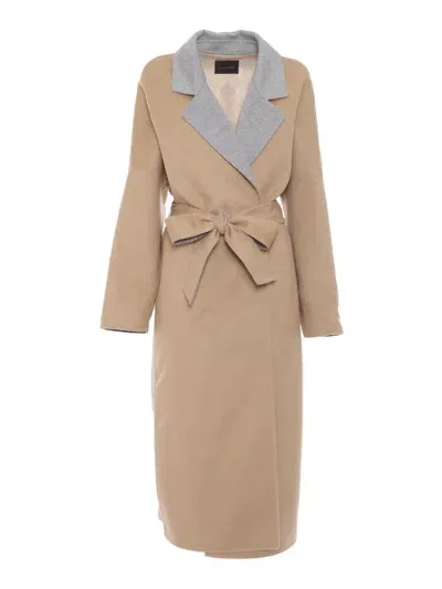 Lorena Antoniazzi Coat In Beige