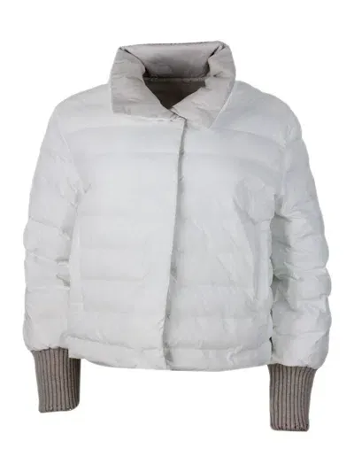 Lorena Antoniazzi Tech Fabric Coat In White