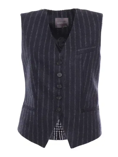 Lorena Antoniazzi Knitted Vest In Blue