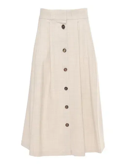 Lorena Antoniazzi Skirt In Beige