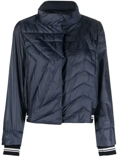 Lorena Antoniazzi Star-motif Quilted Jacket In Blau