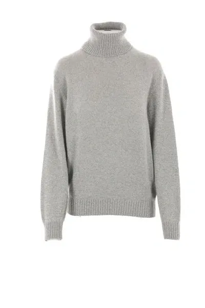 Loro Piana Cellio Turtleneck Jumper In Grey