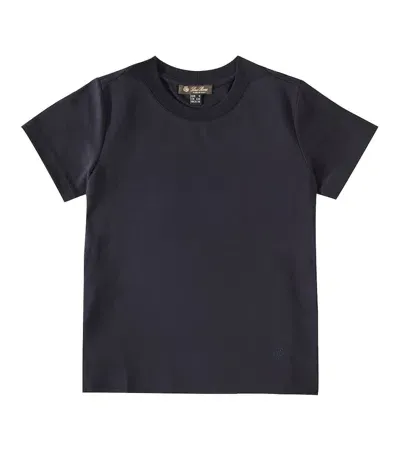 Loro Piana Kids' Cotton Jersey T-shirt In Blue