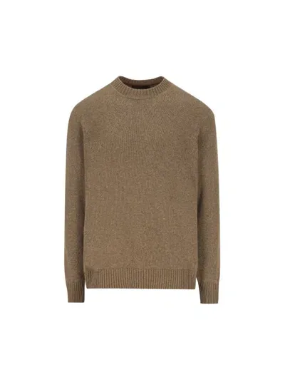 Loro Piana Mélange Cashmere Jumper In Brown