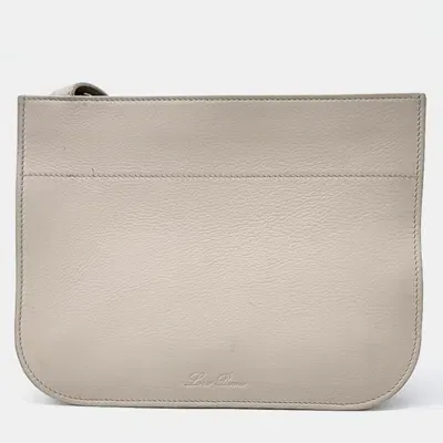 Pre-owned Loro Piana Crossbody Bag In White