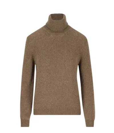 Loro Piana Fobello Turtleneck Jumper In Tundra Melange