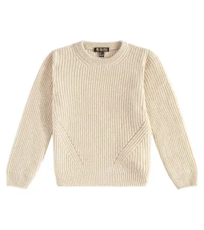 Loro Piana Kids' Happiness Cashmere Sweater In Beige