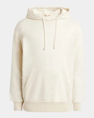 Loro Piana Men's Cocooning Cashmere Fleece Hoodie In Vanilla Ivory