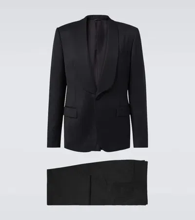 Loro Piana Single-breasted Wool Suit In Black