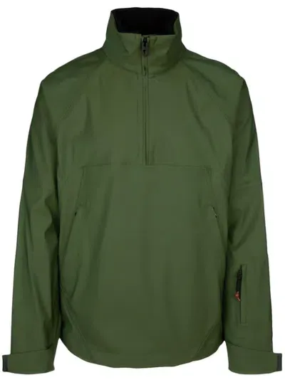 Loro Piana Zip Detailed High Neck Ski Jacket In Green