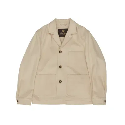 Loro Piana Taishi Button In Beige