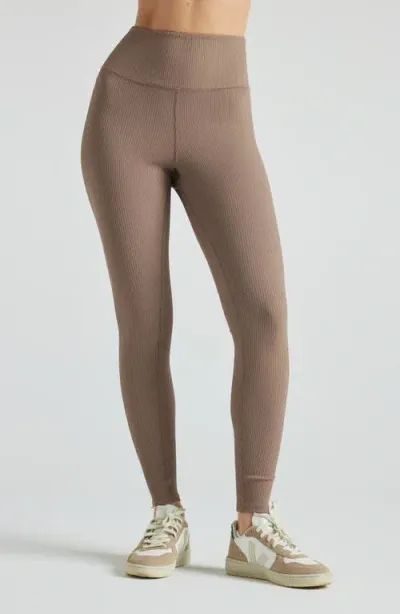 Losano Renew Rib Legging In Pine Bark