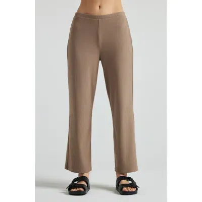 Losano Serene Rib Relaxed Pant In Pine Bark