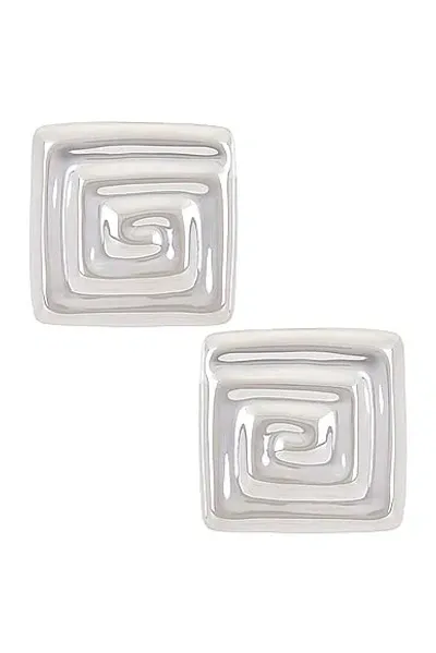 Louis Abel Uzu Square Earring In Sterling Silver