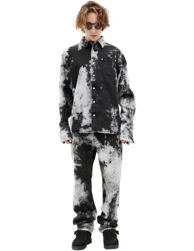 Louis Gabriel Nouchi Washed Tie-dye Shirt In Grey