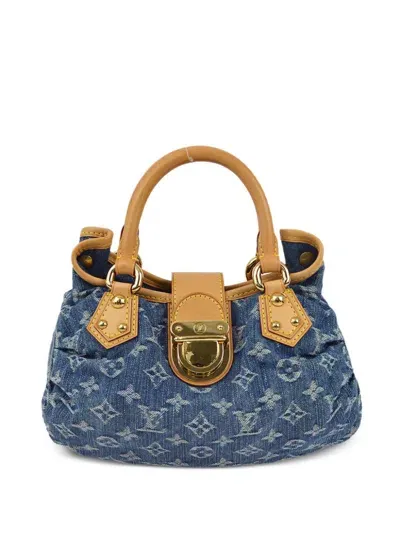 Pre-owned Louis Vuitton 2006 Mini Pleaty Handbag In Blue