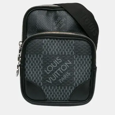 Pre-owned Louis Vuitton Black Damier Graphite 3d Amazone Sling Bag