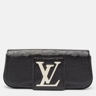 Pre-owned Louis Vuitton Black Electric Epi Leather Sobe Clutch