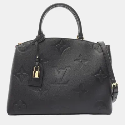 Pre-owned Louis Vuitton Black Leather Monogram Empreinte Grand Palais Mm Handbag