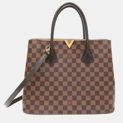 Pre-owned Louis Vuitton Brown Canvas Kensington Tote Bag