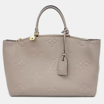 Pre-owned Louis Vuitton Empreinte Grand Palais Mm Bag In Beige