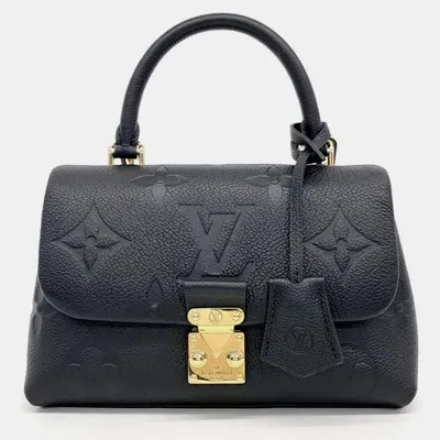 Pre-owned Louis Vuitton Empreinte Madeleine Bb Bag In Black