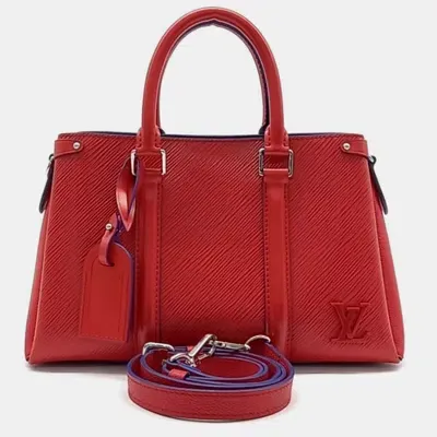 Pre-owned Louis Vuitton Epi Suplo Bb Bag In Red