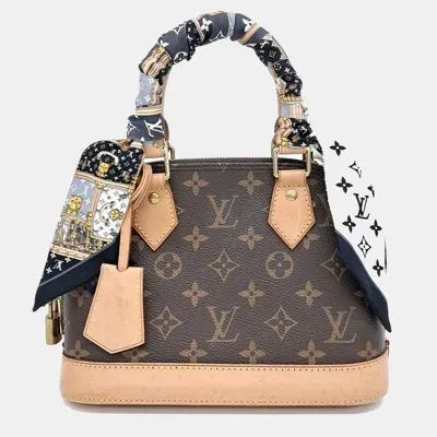 Pre-owned Louis Vuitton Monogram Alma Bb Bag In Brown