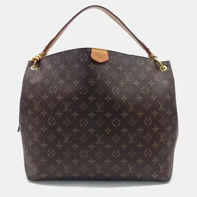 Pre-owned Louis Vuitton Monogram Graceful Mm Bag In Brown