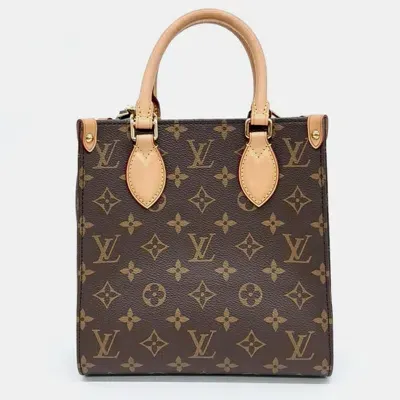 Pre-owned Louis Vuitton Monogram Sock Pla Bb Bag In Brown