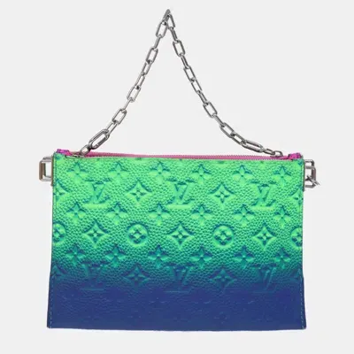 Pre-owned Louis Vuitton Multicolour Taurillon Illusion Trio Pouch Shoulder Bag In Multicolor