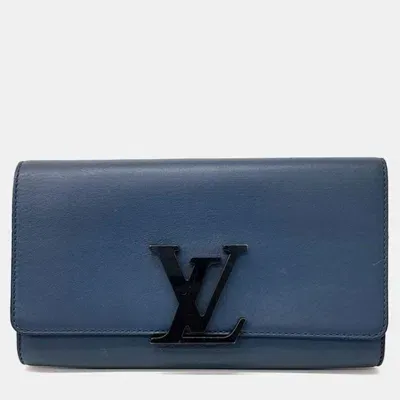 Pre-owned Louis Vuitton Neo Sovet Clutch In Blue