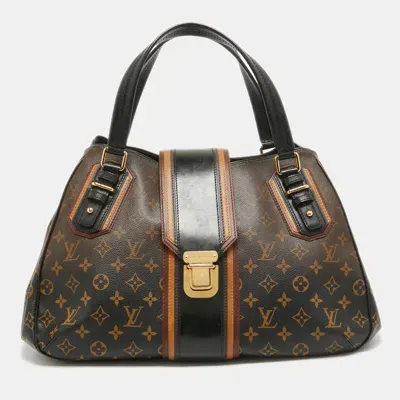 Pre-owned Louis Vuitton Noir Monogram Canvas Limited Edition Mirage Griet Bag In Black