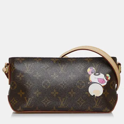 Pre-owned Louis Vuitton X Takashi Murakami Monogram Panda Trotteur In Brown