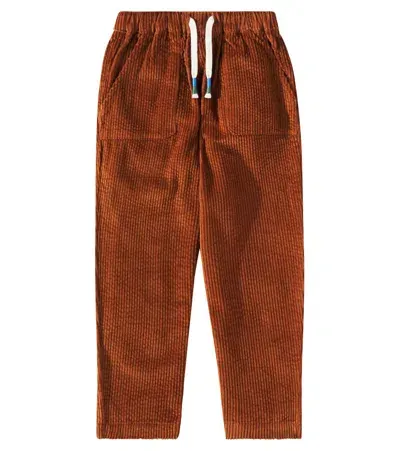 Louise Misha Kids' Nasser Cotton Corduroy Pants In Brown