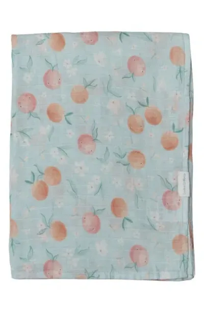 Loulou Lollipop Kids'  Print Muslin Swaddle Blanket In Blue