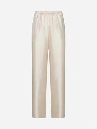 Loulou Studio Pants In Cream Rose