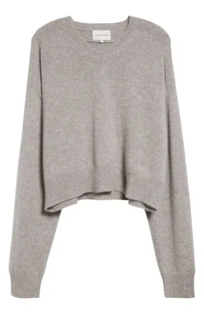 Loulou Studio Anzor Cashmere V-neck Sweater In Bloom Melange