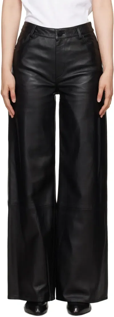 Loulou Studio Black Figari Leather Pants